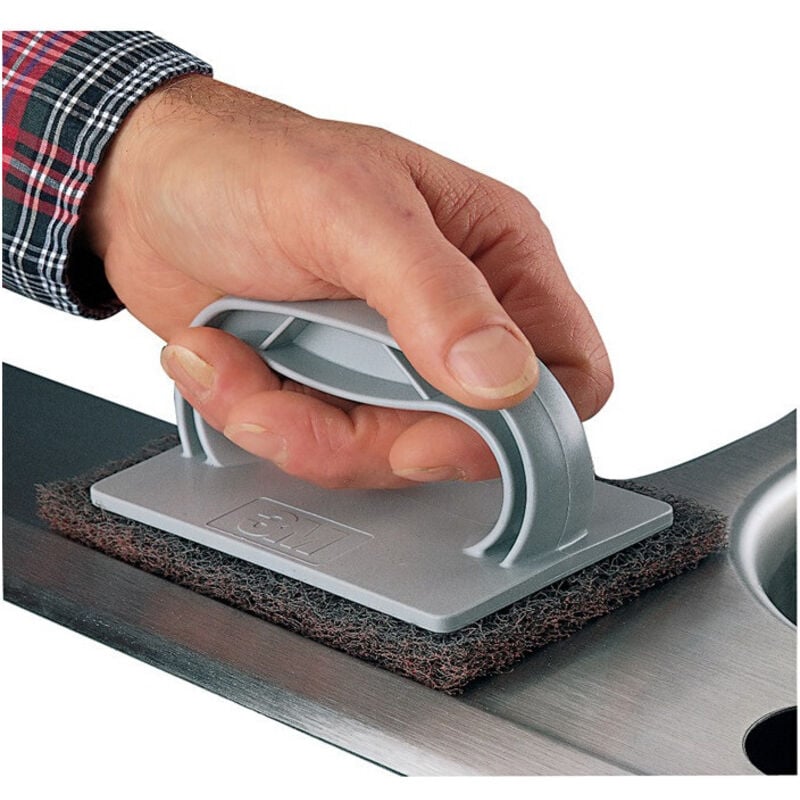 FP - Bloc à main Scotch Brite™ ph-ac L120xl80mm gris clair