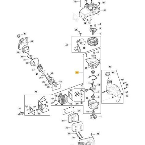 BLOC MOTEUR ORIGINAL STIGA - 118805536/0