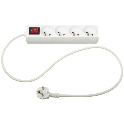 Bloc Multiprise 4 Prises avec interrupteur lumineux - Five