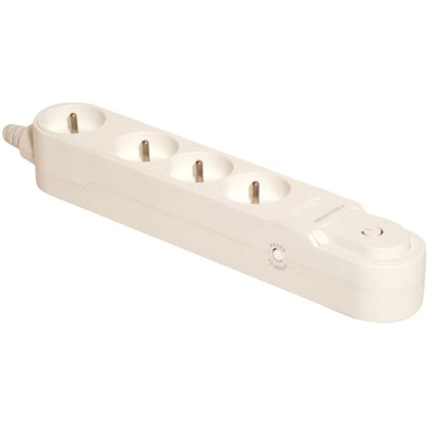 Bloc multiprise 4x16A 1,5m - Blanc - Chacon