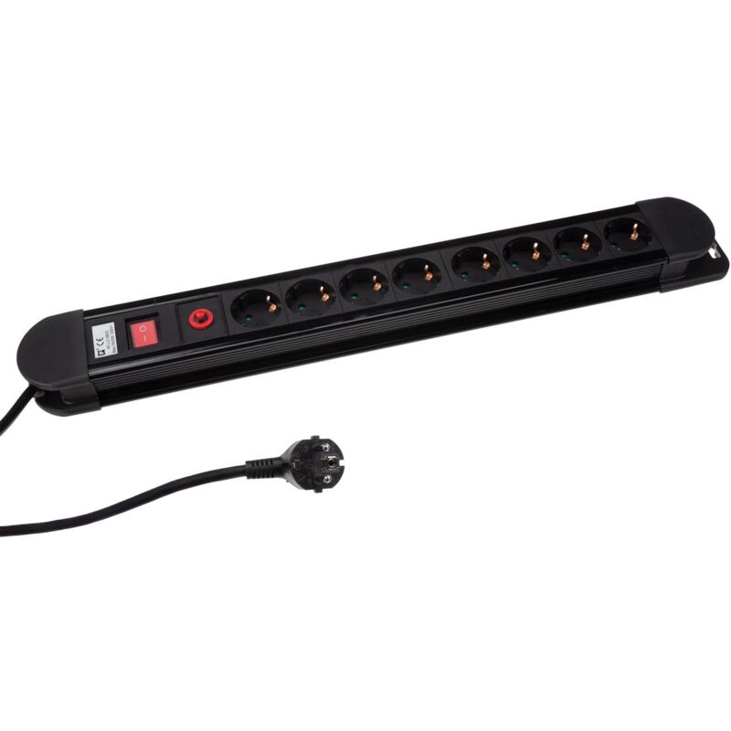 Bloc Multiprise - 8 Prises - Avec Protection Contre Les Surcharges Velleman Ebp08nn-G