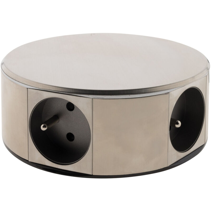 Bloc multiprise à poser 4x16A - Inox Otio