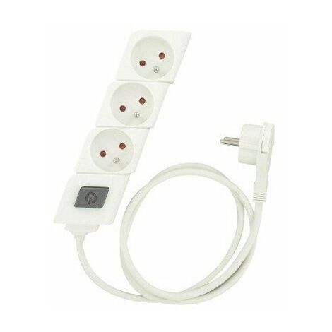 Bloc multiprise fiche plate Dhome