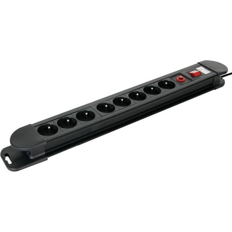 Bloc multiprises 8 prises avec protection contre les surcharges EBP08N RI9492 Bloc multiprises 8 prises avec protection contre les surcharges EBP08N RI9492
