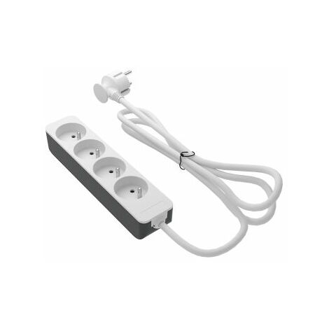 Bloc multiprise RS PRO 1.5m, 4 prises FR 2P+T, 250 V 16A, IP20 ( Prix pour 1 )