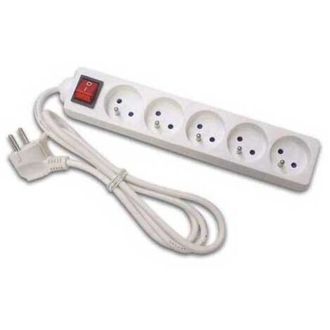 Bloc multiprises x 5 avec interrupteur