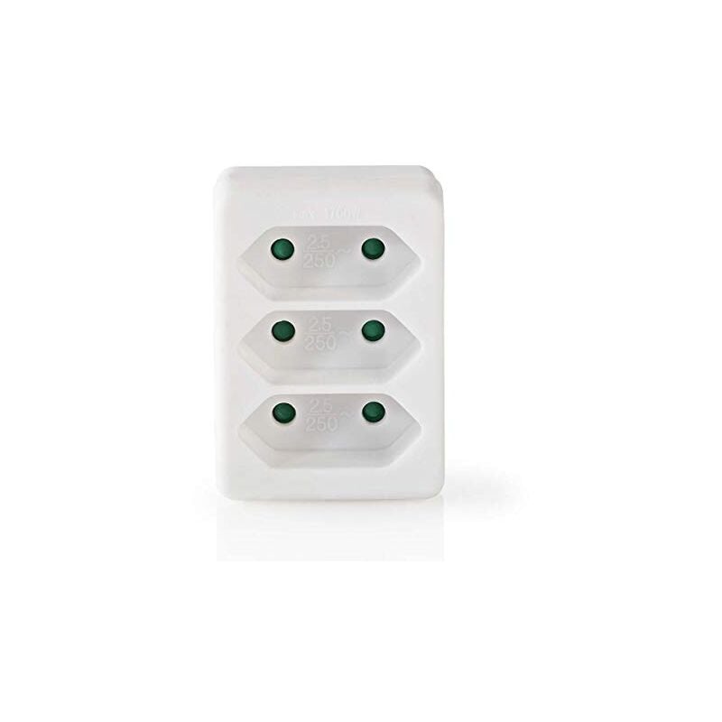 Nedis - adaptateur de prise de courant type f (cee 7/7) 250V-50 hz côté câble d'alimentation b: france type c (cee 7/16) 250 v