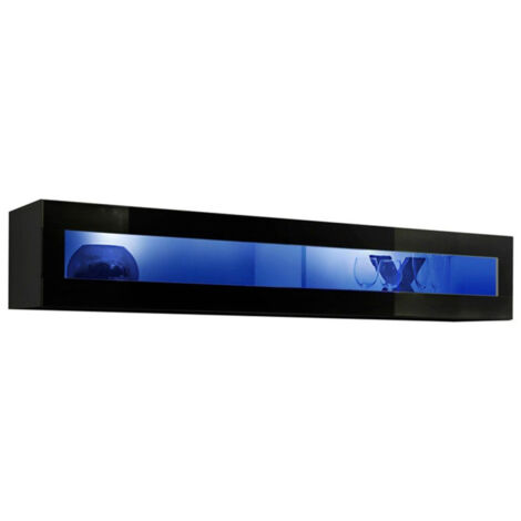 Bloc Mural Design LED "Fly II" 160cm Noir