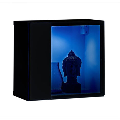 Bloc Mural LED Design "Switch V" 30cm Noir