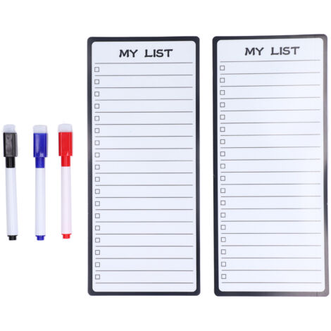 Bloc-notes effaçable en PET réutilisable pour tableau noir et mur