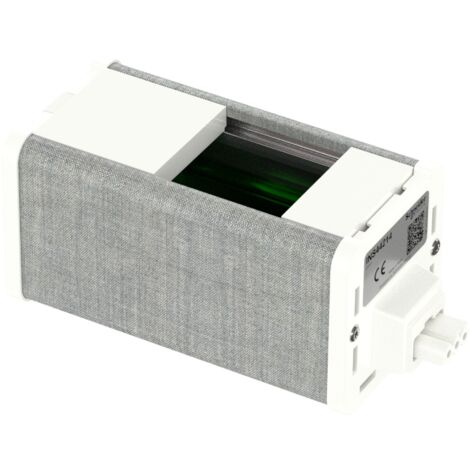 Bloc nourrice précâblée vide 2 modules 45x45mm à équiper blanc/tissu Kvadrat M UnicaSystem