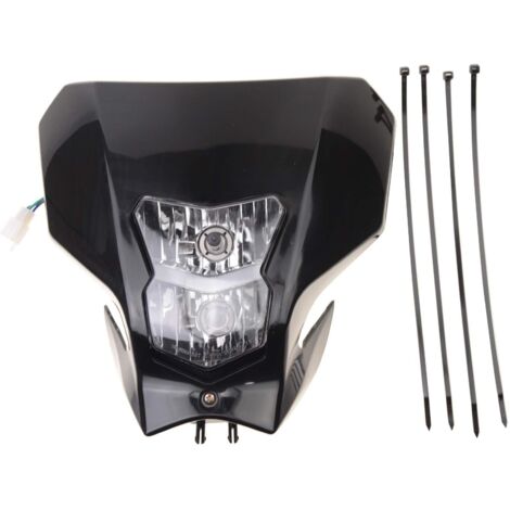 Bloc optique avant GOOFITS noir pour Honda CRF450L modèles 2019-2020. Éclairage LED étanche et résistant aux chocs, adaptable aux motos tout-terrain 2019-2020.