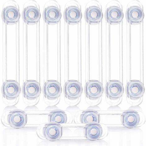 Bloc placard Bebe - Sécurité Enfant - Bloque Porte Placard Fenêtre - Protection Sécurite Domestique (7+3 Pièces)