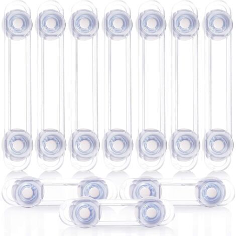 Bloc placard Bebe - Sécurité Enfant - Bloque Porte Placard Fenêtre - Protection Sécurite Domestique (7+3 Pièces)