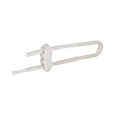 Bloc porte à glissière pour porte double, L.220mm, H.60mm, P.20mm, PVC blanc, 1 pièce.