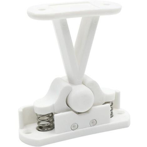 Bloc Porte Camping Car en Forme de T Muet Bloc Porte Caravane en de Nylon Arret de Porte Utilisé pour Camping en VR Bateaux Armoires,7×7.5CM(Blanc)