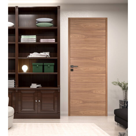 Bloc porte isoplane INDUS bois noyer 2040 x 930 gauche