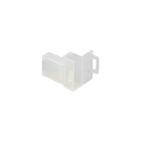 Bloc pour Faston 4,8 Femelle à Drapeau Roulé Nylon Neutre