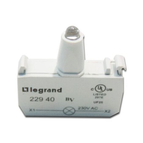 Bloc pour tête lumineuse Osmoz raccordement à vis 230V blanc LEGRAND 022940
