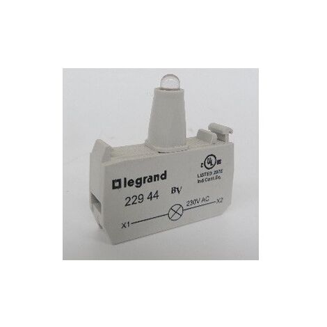 Bloc pour tête lumineuse Osmoz raccordement à vis - 230V - jaune LEGRAND 022944