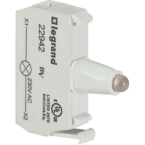 Bloc pour tête lumineuse Osmoz raccordement à vis 230V vert LEGRAND 022942