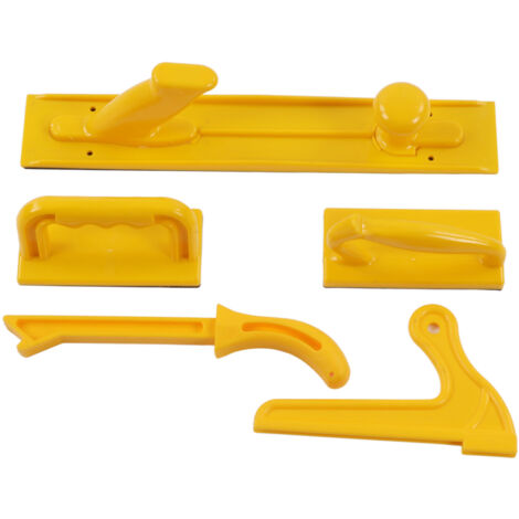 Bloc Poussoir de sécurité, Poignée de Poussée, Outil de Bâton Poussoir, Travail du Bois, 5 Pièces, Kit Jaune, Ensemble d'ustensiles de Couleur, Bâton de Bâton, Outil de Pub,