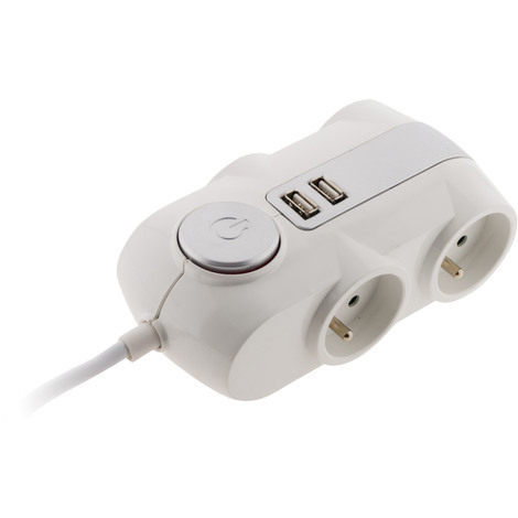 Bloc multiprises gamme Premium - 4/6/8 prises avec USB - avec ou sans parafoudre