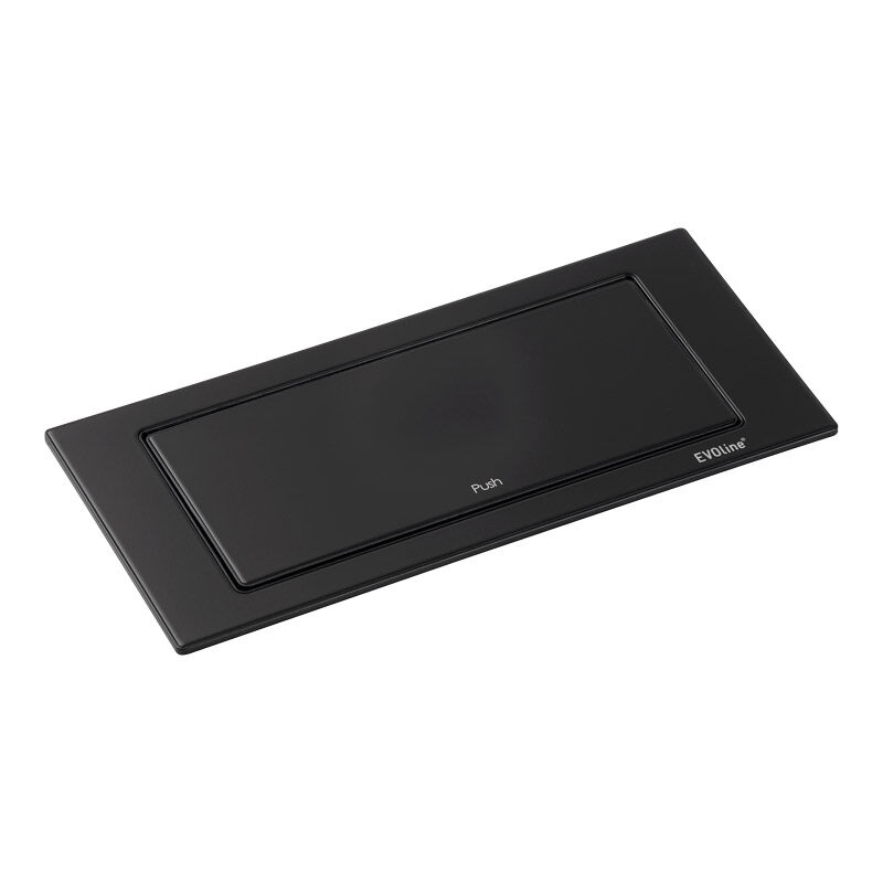 Bloc prises rotatif - Décor : Noir mat Evoline