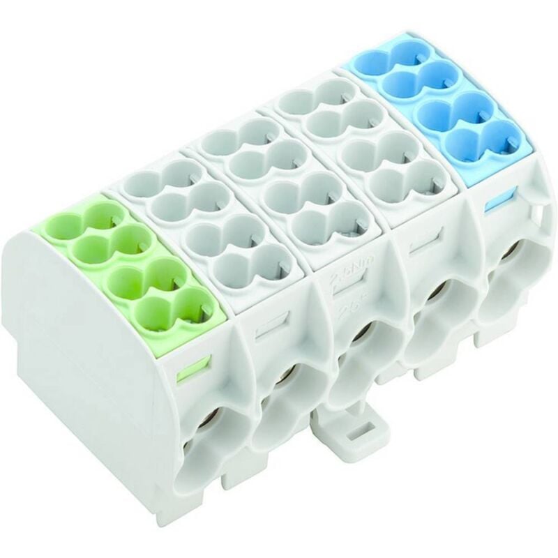 Weidmüller 1562140000 Borne de distribution raccord à vis vert, gris clair, bleu 1 pc(s)