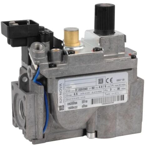 Bloc vanne gaz NOVA 0820056 – Électrovanne de régulation gaz tout ou rien – Dispositif de sécurité thermo-électrique – Raccords filetés M11/32