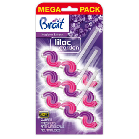 Bloc WC biphasé Brait Lilac Garden 3x45g