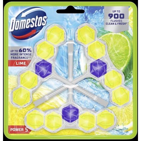 Bloc WC DOMESTOS Power 5 à la chaux 3 x 50 g