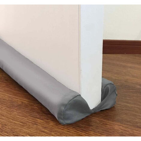 Blocca spifferi per porta inferiore da 38 pollici - Grigio Blocca spifferi per porta insonorizzata con isolamento regolabile per rumore e odori leggeri Stoppertongsky