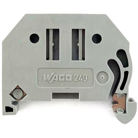 Blocchetto di arresto grigio 10mm wago