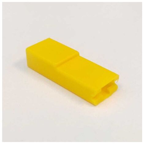 Blocchetto per Faston Femmina 6,3 Frontale Nylon Giallo