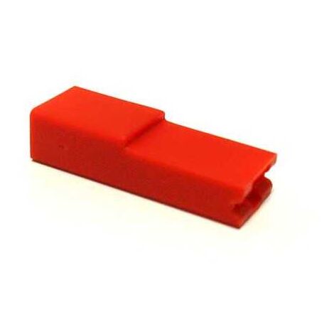 Blocchetto per Faston Femmina 6,3 Frontale Nylon Rosso