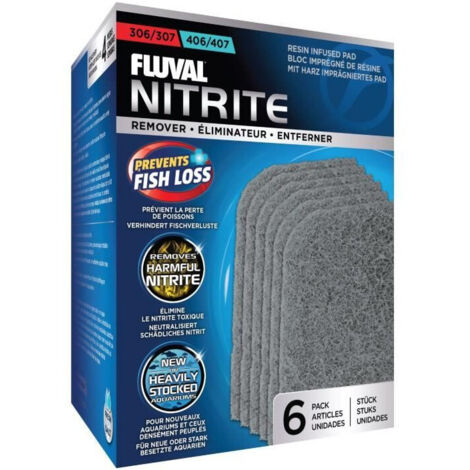 Blocchi eliminatori di nitriti per acquario - FLUVAL - Per filtri esterni Fluval 306/307 e 406/407 - 6 pezzi