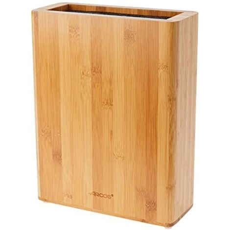 Blocco coltelli universale arcos bambù marrone 230x215x90 mm