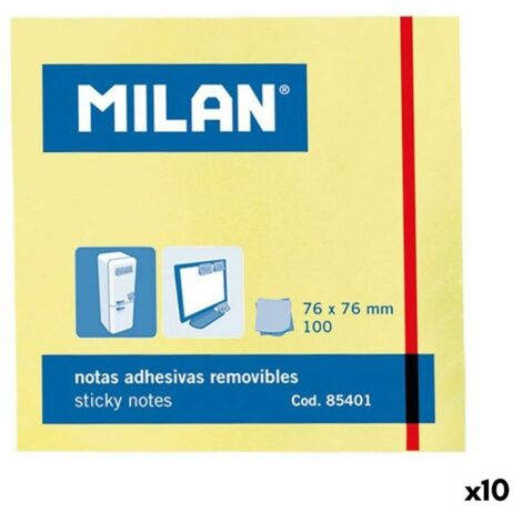 Blocco da 100 foglietti adesivi 76 x 76 mm