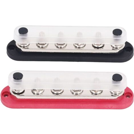 2 Barre Di Distribuzione Ottone M8 300A - Con Copertura Isolante Per Auto, Barche E Camper - Foto 6