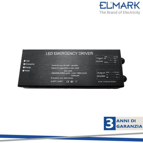 BLOCCO DI EMERGENZA 30-100W 85/265V IP44