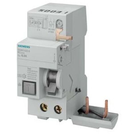 Blocco differenziale Siemens 2P 40A 300mA tipo A 2 moduli per 5SL4 5SM26236