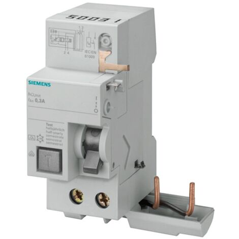 Blocco differenziale Siemens 2P 40A 300mA tipo AC 2 moduli per 5SY 5SM26220