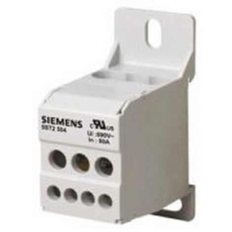 Blocco Distributore a 1 polo, 80A, 690V ingresso: 1x 16 mm2 uscita: 8x 10 mm2 per montaggio su guida DIN