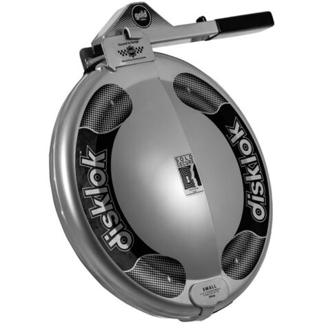 Blocco manubrio Disklock - da 35 a 39 cm - Argento