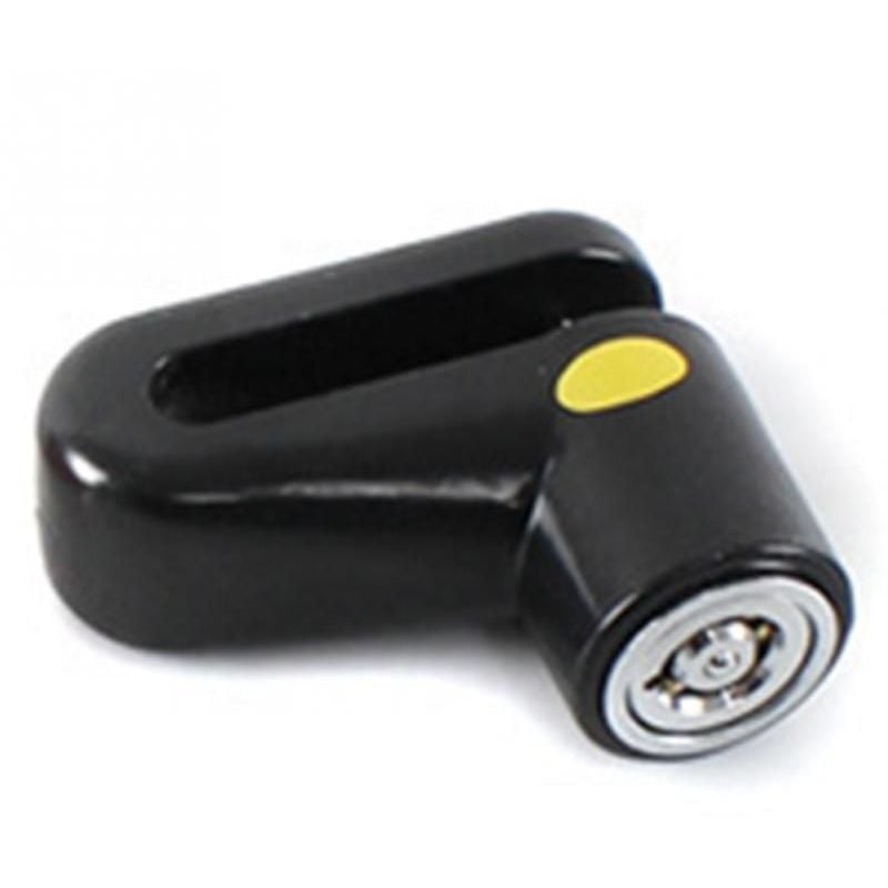 Image of Blocco per freno a disco ruota bici/moto antifurto in acciaio Colore - Nero Dark(scuro)