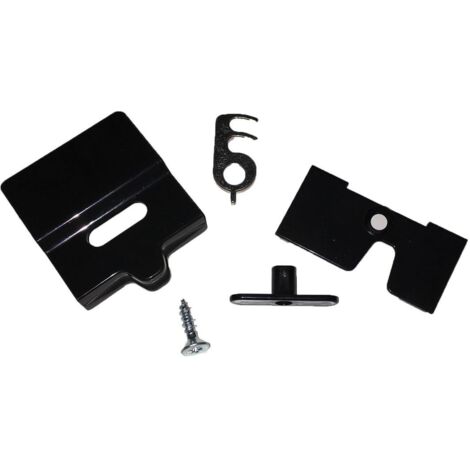 Blocco porta frigo completo nero RAL7021