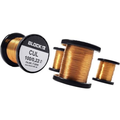 Block CUL 50/0,08 Filo di Rame Smaltato 856m Elettronica