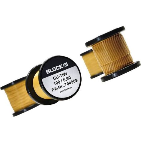 BLOCK Filo di rame smaltato Diametro (con Isolante)=0.30 mm 114.5 m 0.10 kg