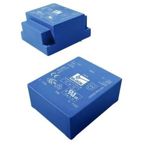 Block FL 4/18 Trasformatore per PCB 2 x 115 V 2 x 18 V/AC 4 VA 111 mA